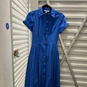 Alexis for Target Blue Button Down Midi Dress